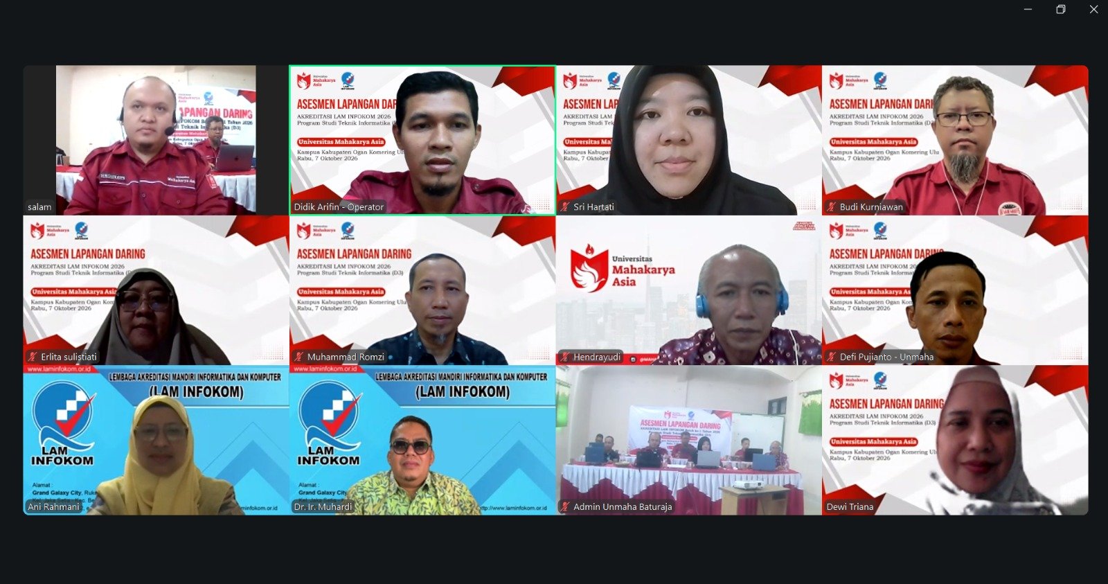 Visitasi Akreditasi Prodi D3-Teknik Informatika